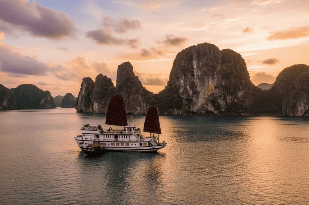 The full package includes boat transfers, buffet lunch, and access to all facilities, and costs approximately VND 1,000,000 (USD 40)